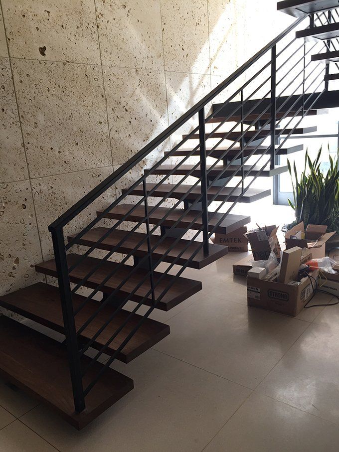 Staircase Railing — Highland Park · Hand-Forged Steel